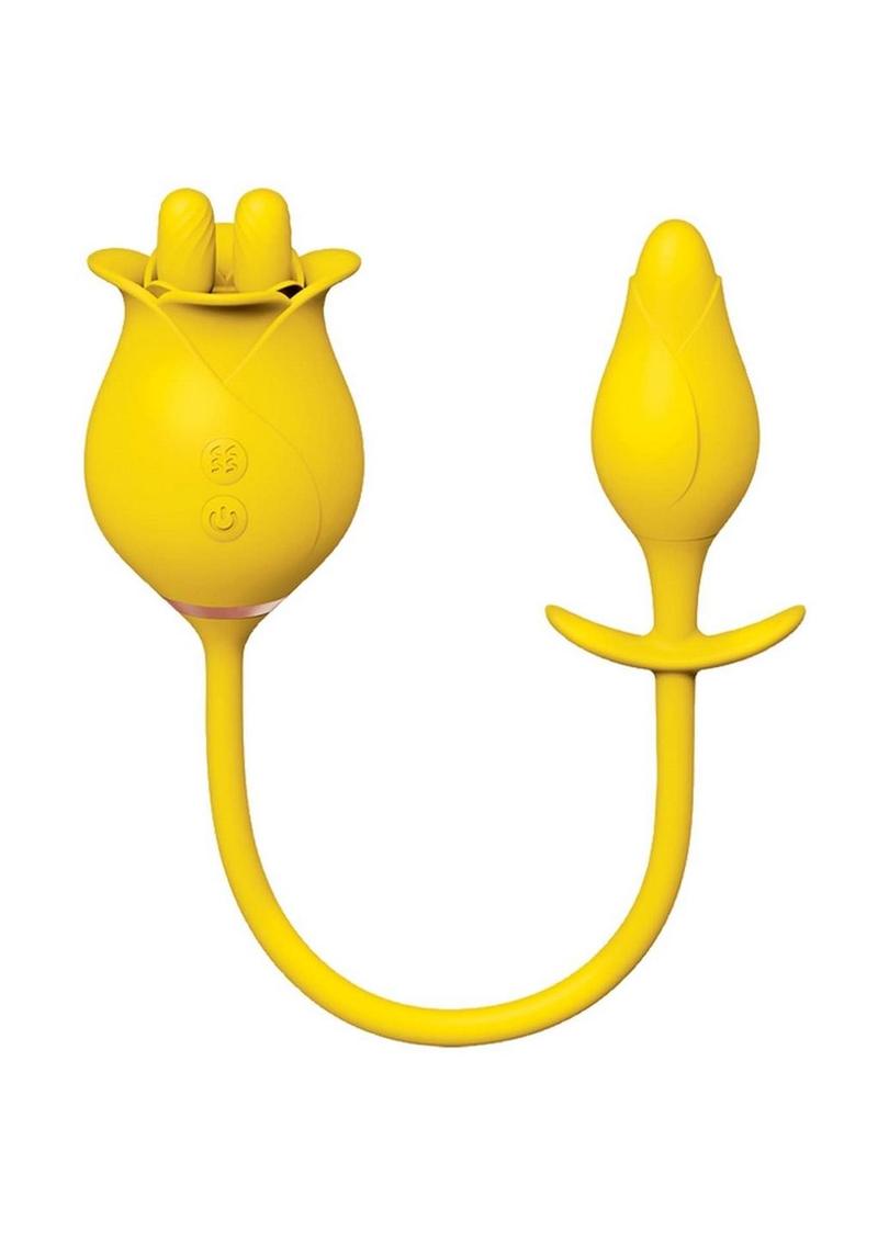 Clit-Tastic Tulip Clitoral Vibrator - Yellow - Special Sale