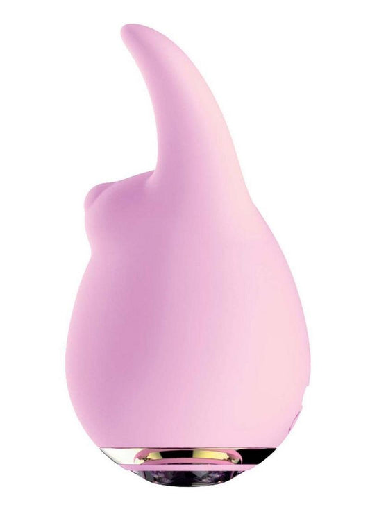Goddess Diamond Rechargeable Silicone Bunny Tickler - Pink - Special Sale
