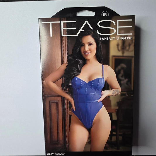 Fantasy Lingerie Abby bodysuit in blue, size M/L #lingerie #bodysuit - Image 2