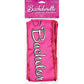 Pink bachelorette sash with white cursive text reading 'Bachelorette' with sparkles sequence - Image 4