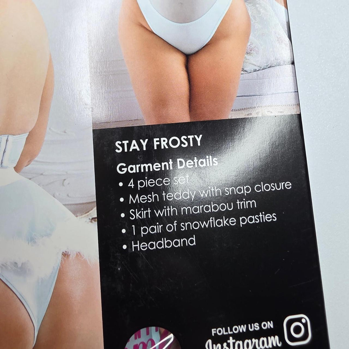 Fantasy Lingerie Stay Frosty Ice Queen Costume Set in Light Blue size 3x/4x - Image 4