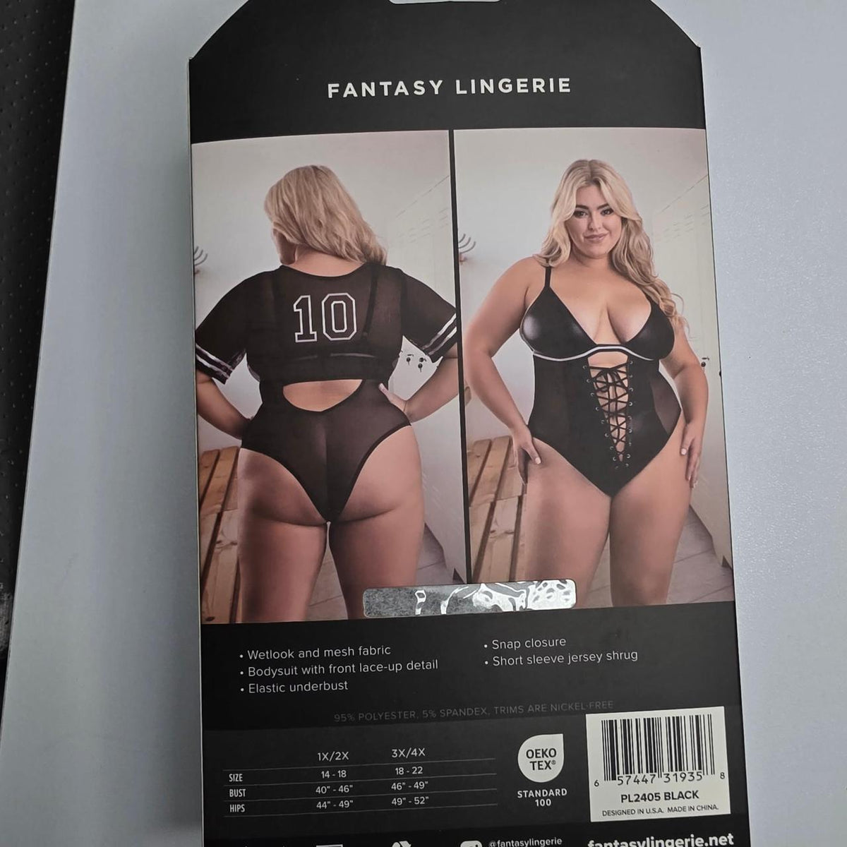Play Fantasy Lingerie Go Deep 2pc Costume Set in black & brown #costume #lingerie - Image 3