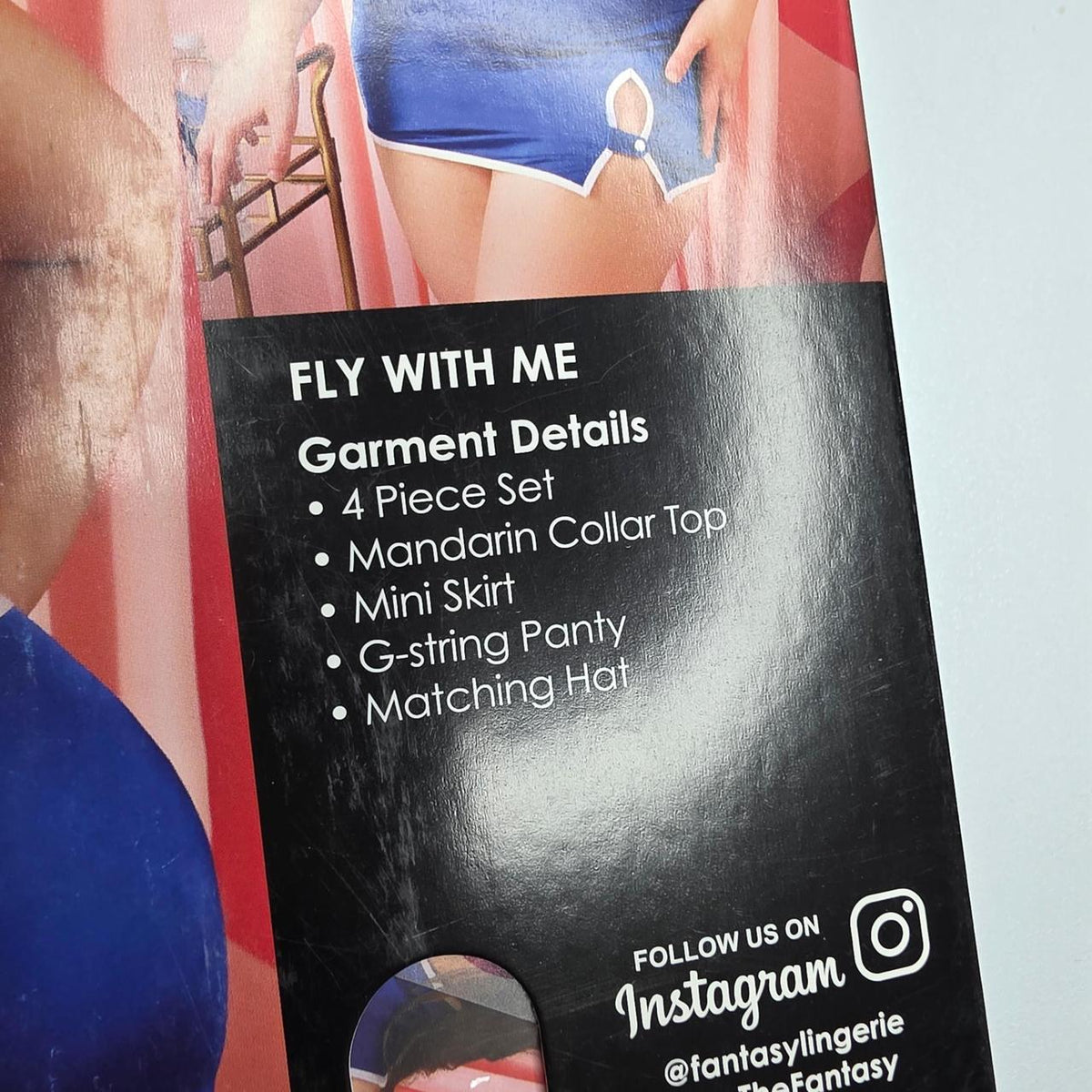 Fantasy Lingerie blue & white flight attendant costume set #costume #flightattendant - Image 5