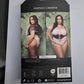 Play Fantasy Lingerie Dangerous Darling 3pc Costume Set in white & pink with black corset detail, size 1X/2X #costume #lingerie - Image 3