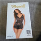 Black lace bodysuit with floral design - Image 2