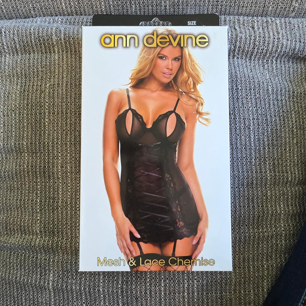 Ann Devine black mesh & lace chemise #lingerie #intimate - Image 1