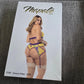 Yellow & purple floral print bodysuit with lace garter straps #floral #lingerie - Image 5