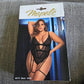 Mapale black lace bodysuit with cutouts and garter straps in 2x/3x #lingerie #cutout #plus - Image 3