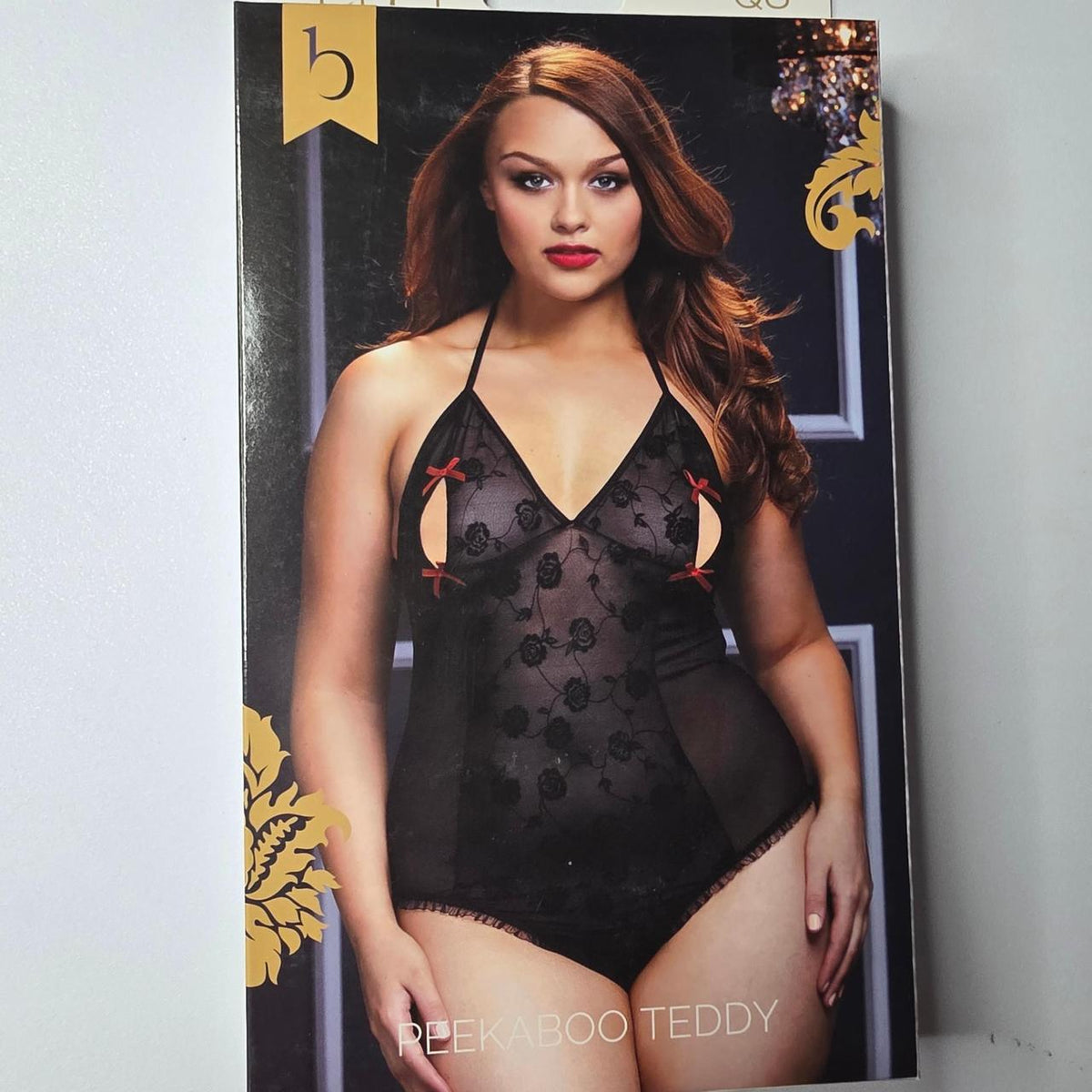 Baci black lace teddy with floral design #lingerie #floral - Image 1
