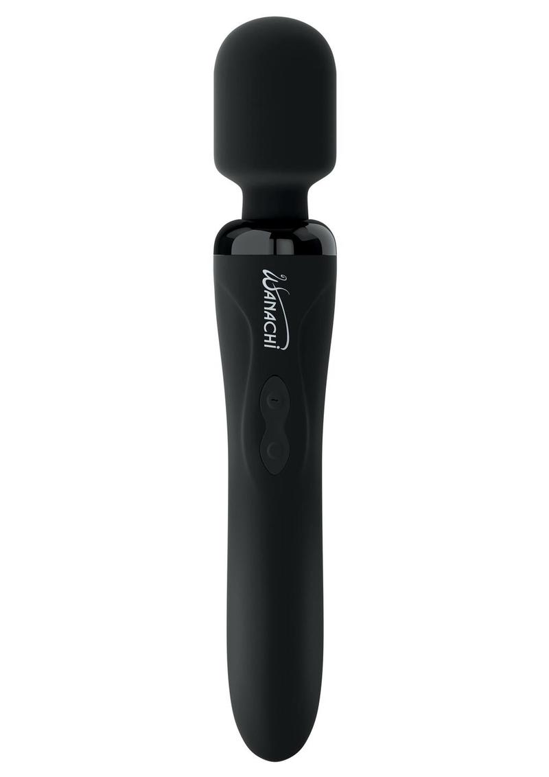Wanachi Body Recharger Silicone Rechargeable Wand - Black - Special Sale