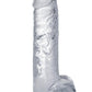 In a Bag Big Dick Dildo with Balls 8in - Clear - Special Sale