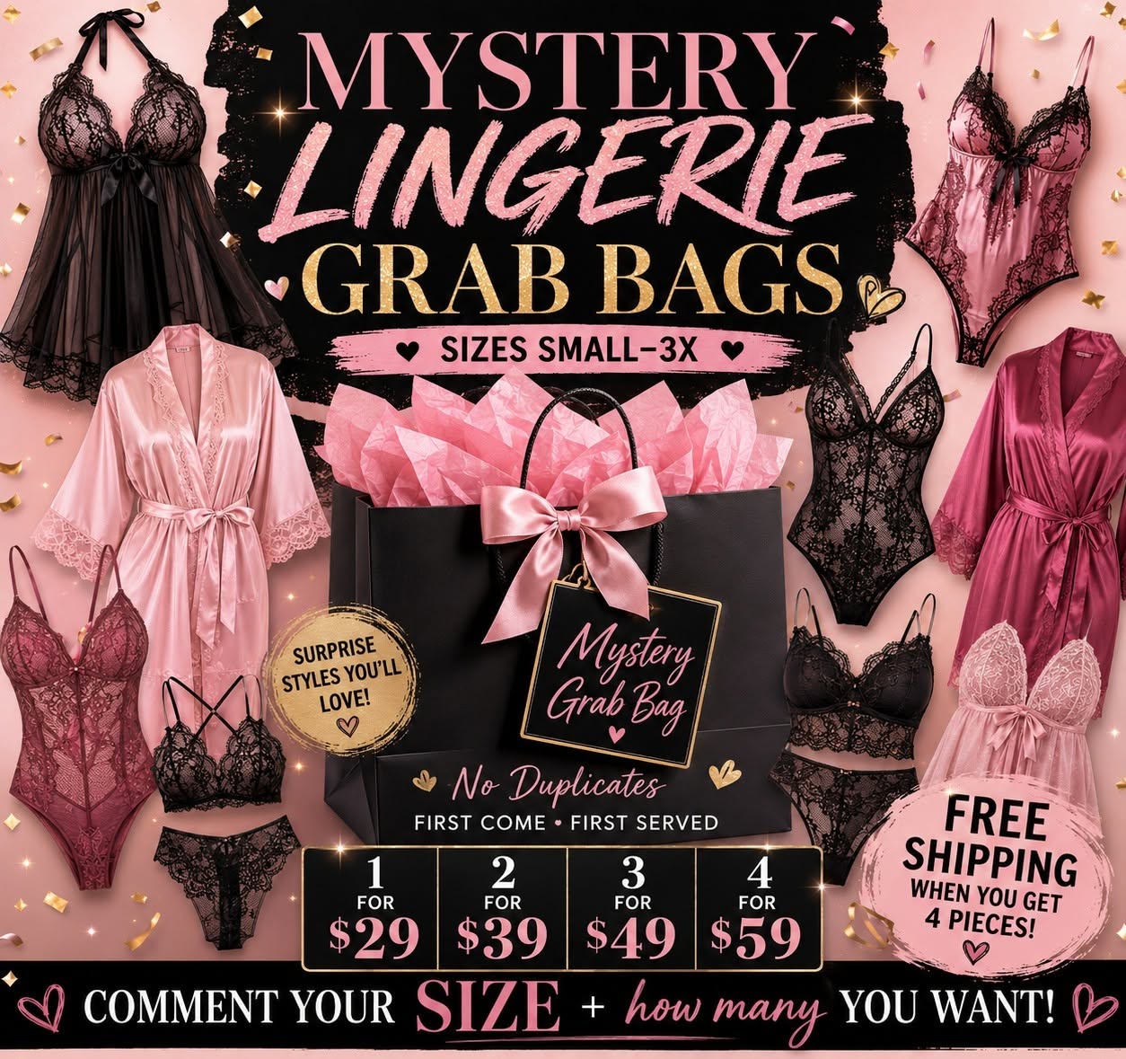 Lingerie Grab Bag Blow Out