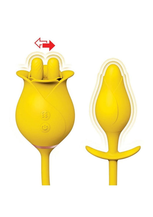 Clit-Tastic Tulip Clitoral Vibrator - Yellow - Special Sale