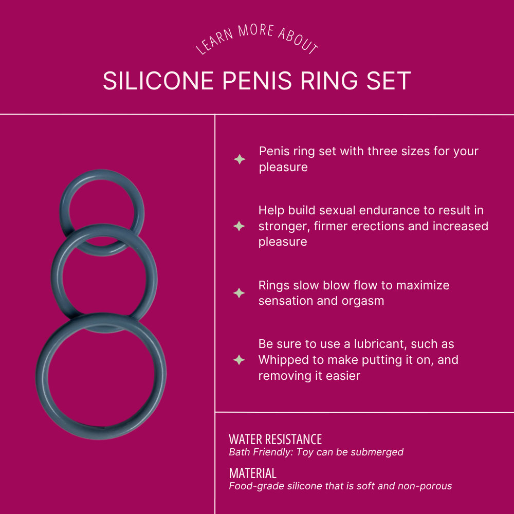 Silicone Penis Ring Set