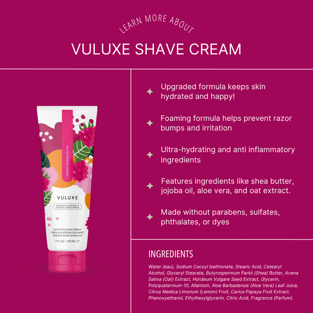 Vuluxe Shave Cream - Coochy Makeover- New Formula!