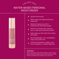 Water Based Personal Moisturizer