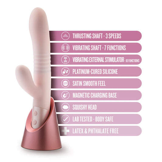Fraya Thrusting Silicone Rabbit