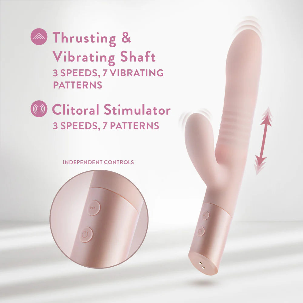 Fraya Thrusting Silicone Rabbit